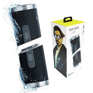 Caixa De Som Bluetooth Waaw By Alok Us 200sb Duo Tws Speaker Preto