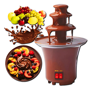 Cascata Fonte De Chocolate Maquina Mini Fondue Festa Buffet