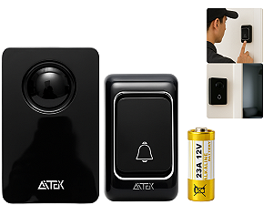 Campainha Remota Sem Fio Moderna 200m 38 Toques Diferentes