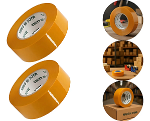 Kit 2 Rolos Fita Durex 4cm X 300m Para Embalagens Caixas