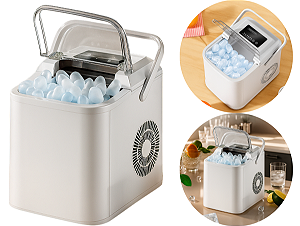 Máquina De Gelo Tomate Mxg-102b Ice Maker Branco 1,3l 12kg