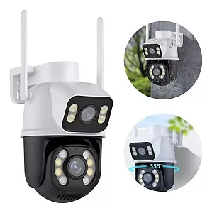 Câmera Ip Wifi Full Hd Externa Lente Dupla A28b Rastreamento