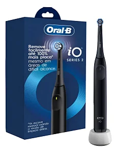 Escova De Dente Elétrica Oral-b Io2, 1 Cabo + 1 Refil + Carr