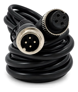 Cabo Veicular Conector Aviação 4 Pinos Macho X Femea 5 Metros