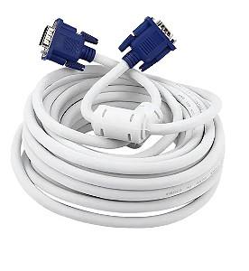 Cabo Vga X Vga 20 Metros Profissional 20m Pc Notebook Tv