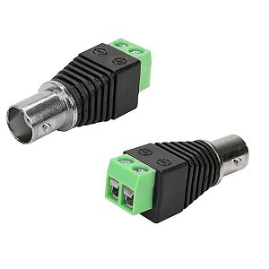Conector Bnc Femea Com Borne Para Cftv