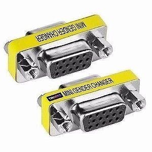 Adaptador Emenda Vga Fêmea Para Fêmea P/ Cabos Vga E Rgb