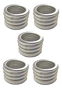 Kit 5 Adaptador Soquete Lampada Led Bulbo 50w E27 P E40