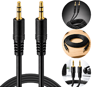 Cabo De Audio Stereo P2 X P2 Conector 3.5mm 3 Metros