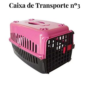 CAIXA DE TRANSPORTE Nº3 PARA CÃES, GATOS COELHOS MÉDIO PORTE