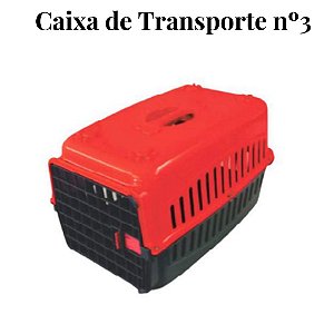 CAIXA DE TRANSPORTE Nº3 PARA CÃES, GATOS COELHOS MÉDIO PORTE
