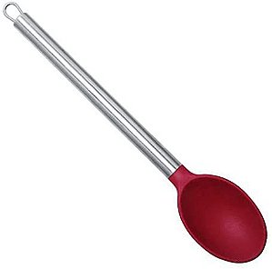Colher Silicone c/ Inox 33cm Yazi