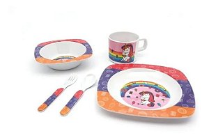 Jogo Melamine unicórnio Yazi