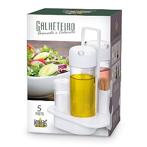 Galheteiro com 5 peças Delta Util