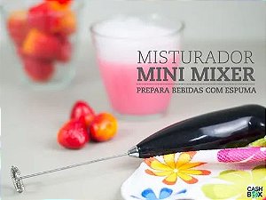 Misturador Mixer Portátil Compacto à Pilha Univendas