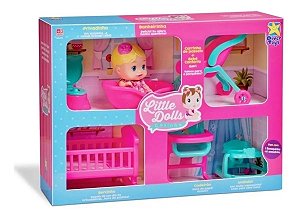 Boneca Little dolls Casinha Divertoys