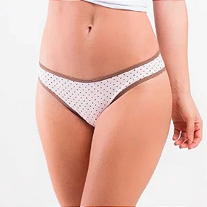 Calcinha de Algodão Tanga Delicatta Estampada  Sortida - 04