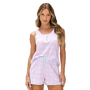 Pijama Regata e Shorts Mini Gatinhos ZR3205-016-1934