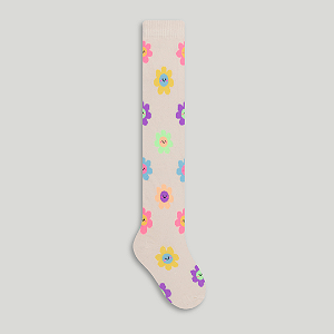 Meia Infantil 5/8 Flor Selene 2250