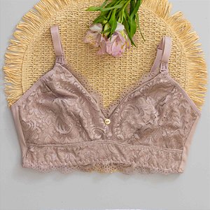 Sutiã Flora de Algodão Fio 40 Amamentação Renda 3005