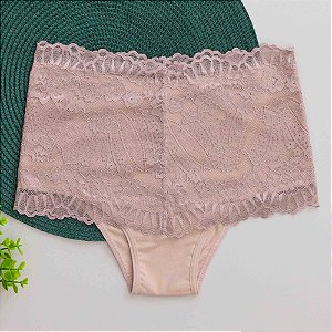 Calcinha Algodao Com Pala Renda Reforçado 2043C