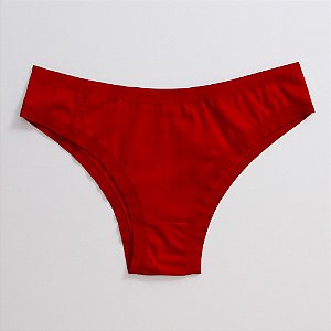 Calcinha de Algodão Tanga Leticia Vermelho 01-VE