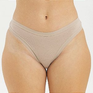 Calcinha de Algodão Tanga Leticia Chocolate 01-CH