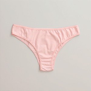 Calcinha de Algodão Tanga Delicatta Rosa Bebe 02-BB