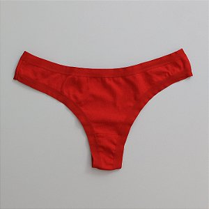 Calcinha Fio Dental de Algodão Encanto Vermelho 06-VE