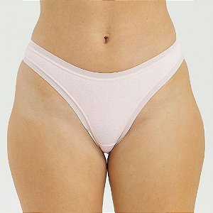 Calcinha Fio Dental de Algodão Encanto Rosa Bebe 06-BB