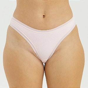 Calcinha Fio Dental de Algodão Encanto Rosa Bebe 06BB