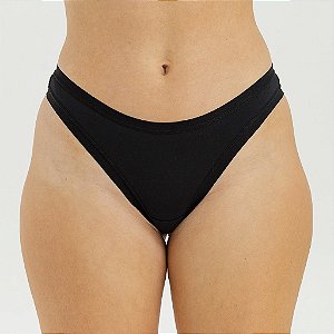 Calcinha Fio Dental de Algodão Encanto Preto 06-PR