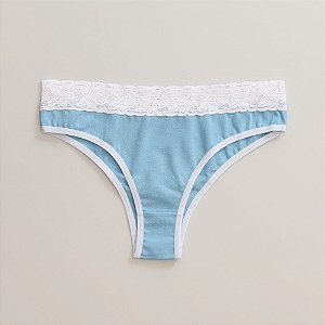 Calcinha de Algodão Tanga Renda Isabela Frozem 25-FR