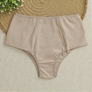 Calcinha de algodão Tanga Lateral e Frente Dupla Emily Chocolate 43CH