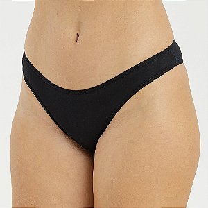 Calcinha de Algodão Tanga Biquini Preto 26-PR