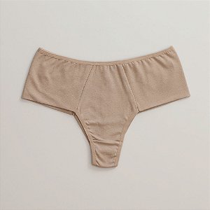 Calcinha De Algodão Fio Duplo Lateral Dupla Laura Chocolate 77-CH