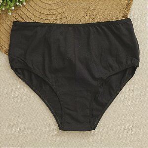 Calcinha de Algodão Anatômica Ruti Preto 32-PR