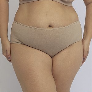 Calcinha De Algodão Plus Size Anatômica Ruti Chocolate 33-CH