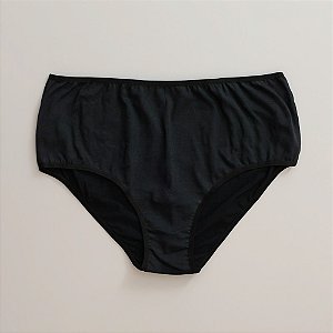 Calcinha De Algodão Plus Size Anatômica Ruti Preto 33-PR