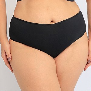 Calcinha De Algodão Plus Size Anatômica Ruti Preto 33-PR
