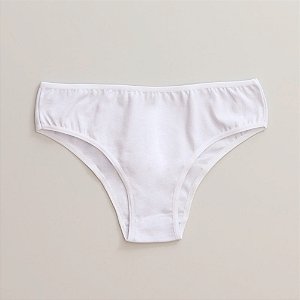 Calcinha De Algodão Tanga Alta Mari Branco 53-BR