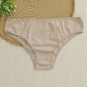 Calcinha De Algodão Tanga Alta Mari Chocolate 53CH