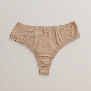 Calcinha De Algodão Fio Duplo Lia Chocolate 51-CH