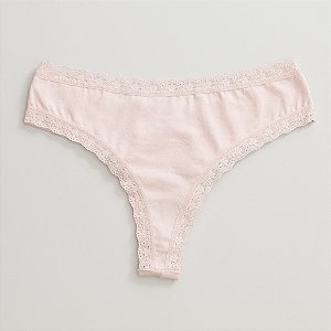 Calcinha De Algodão Fio Duplo Boreale Fabi Rosa Bebe 82-BB