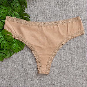 Calcinha De Algodão Fio Duplo Boreale Fabi Chocolate 82CH