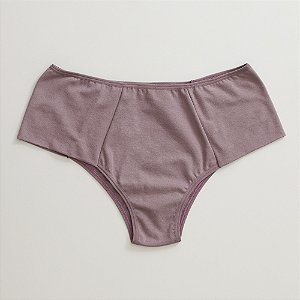 Calcinha de Algodão Tanga Lateral e Frente Dupla Plus Emily Alvorada 54-AL