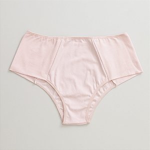 Calcinha de Algodão Tanga Lateral e Frente Dupla Plus Emily Rosa Bebe 54-BB