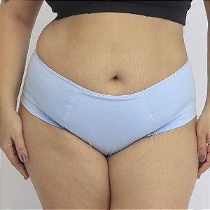 Calcinha de Algodão Tanga Lateral e Frente Dupla Plus Emily Frozem 54-FR
