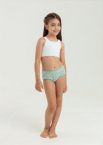 Kit de Calcinhas Infantil Elástico Fechado Estampada K5-24