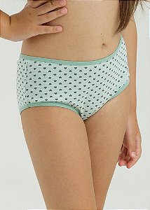 Kit de Calcinhas Infantil Elástico Fechado Estampada K5-24